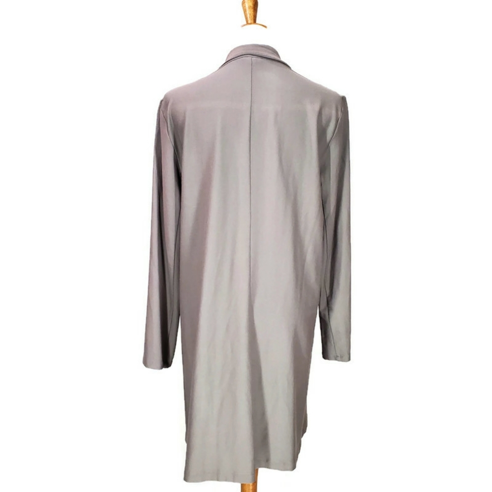 Eileen Fisher Cardigan Gray Women's Size Large Open Front Topper Jacket Stretchy - Picture 2 of 12